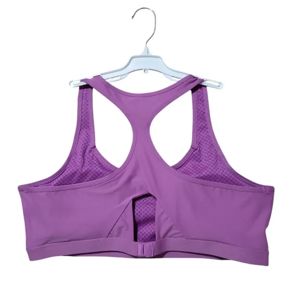 Columbia Sports Bra, Women's XL, Purple, OFZ Racer Back High Impact Training